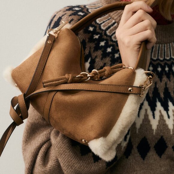 H&M Light Brown Crossbody Bag/NWT - Picture 4 of 14